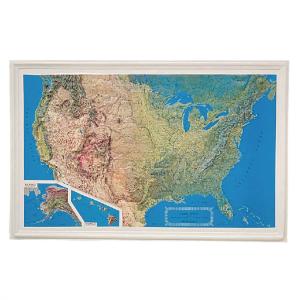 United States Raised Relief Map