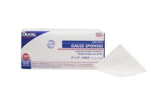 Non-Sterile, Gauze Sponge,  3" x 3", 8-ply