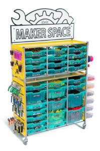 TeacherGeek Makerspace maker cart 2.0 kiwi