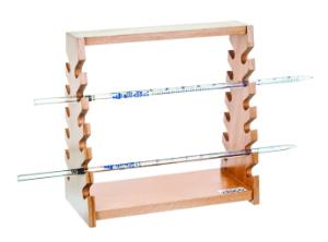 Wooden 12 pipette stand