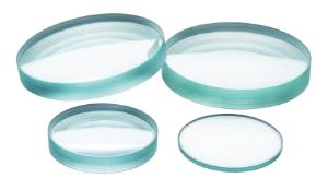 Double concave glass lens