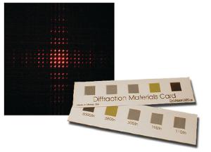 Diffraction Materials Card