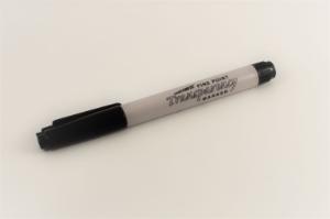 Black transp markers pk/12 nylon tip