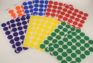Sticker removable 6colors 3/4in pk328