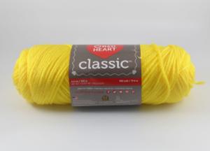 Yarn yellow skein acrylic