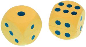 Foam and Rubber Dice