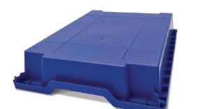 Bottom of Shallow (F1) Storage Tray in Royal Blue