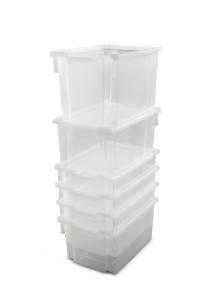 Extra Deep (F25) Storage Tray in Translucent Stacked