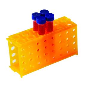 4-Way microtube rack, orange