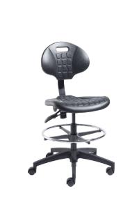 VWR® Urethane Lab Chairs, Bench Height, Dual Soft-Wheel Casters
