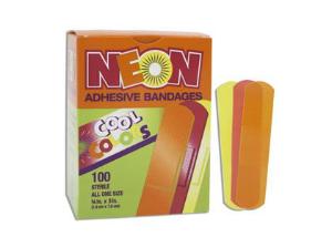 Neon adhesive bandages