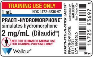 Practi-hydromorphone (dilaud) label