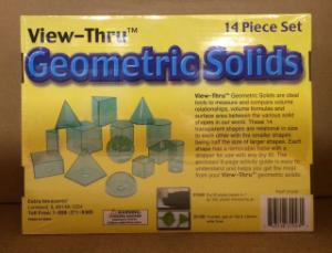 View-Thru™ Colored Geometric Solids