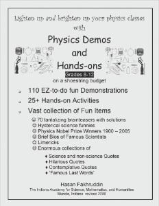 Physics Demos and Hands-Ons