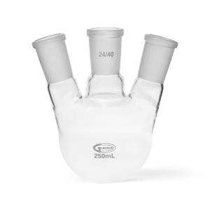 Boiling flask round bottom 3 neck angular 24-40 250 ml