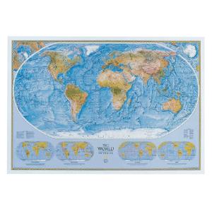 World Physical/Ocean Floor Map