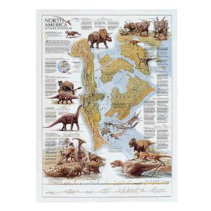 North America in the Age of Dinosaurs Poster