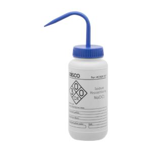 Wash bottle, sodium hypochlorite, 500 ml