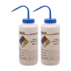 Wash bottle, sodium hypochlorite, 1000 ml