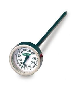 Dial thermometer, 1 in diameter