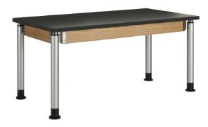 Adjustable Height Student Lab Tables, Phenolic Top