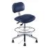 Biofit Bridgeport series static control chair, medium seat height range, adjustable footring, aluminum base and glides