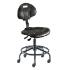 Biofit UniqueU series ergonomic chair, medium seat height range with steel base, affixed footring and casters